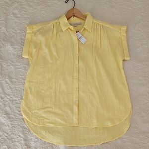 Cato Light Yellow Button-Down Shirt